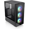 Case PC Mid Tower senza alimentatore - THERMALTAKE View 200 TG ARGB (Nero) - ATX/Micro ATX - 3x120mm A-RGB - USB 3.0/2.0 - Vetro temperato