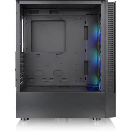 Case PC Mid Tower senza alimentatore - THERMALTAKE View 200 TG ARGB (Nero) - ATX/Micro ATX - 3x120mm A-RGB - USB 3.0/2.0 - Vetro temperato