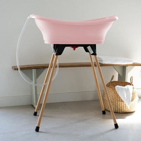 THERMOBABY VASCA KIT VASCO Rosa cipria: vasca + piedini + tubo di scarico