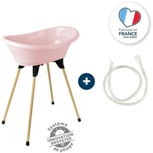 THERMOBABY VASCA KIT VASCO Rosa cipria: vasca + piedini + tubo di scarico