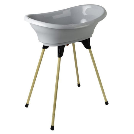 THERMOBABY Kit vasca VASCO Charm grigio: vasca + piedini + piletta di scarico