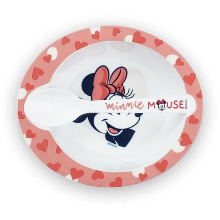 Confezione pappa THERMOBABY MINNIE 1a età - 1 stuzzicadenti + 1 ciotola + 1 tazza con manico + 2 cucchiai