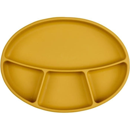 Piatto a ventosa - THERMOBABY - Silicone - Giallo Miele - A scomparti e antiscivolo