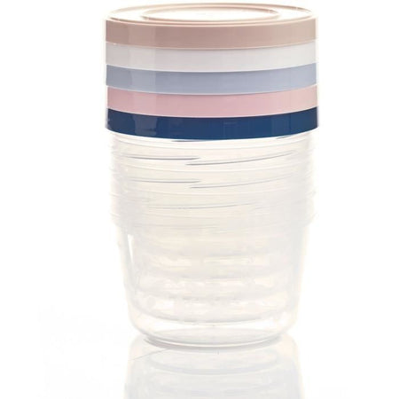 5 scatole portaoggetti da 250 ml