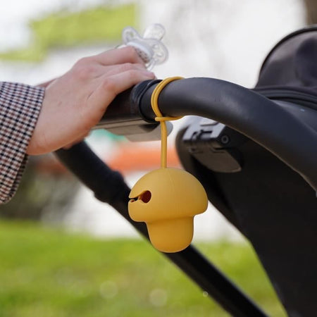 Porta ciuccio - THERMOBABY - Silicone - Giallo Miele - Morbido e senza BPA