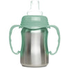 Tazza didattica - THERMOBABY - Acciaio inox - 180 ml - Verde cactus - Ergonomica e antigoccia