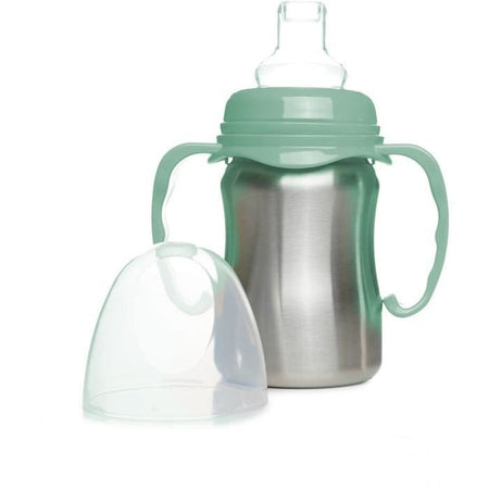 Tazza didattica - THERMOBABY - Acciaio inox - 180 ml - Verde cactus - Ergonomica e antigoccia