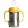 Tazza didattica - THERMOBABY - Acciaio inox - 180 ml - Giallo mango - Ergonomica e antigoccia