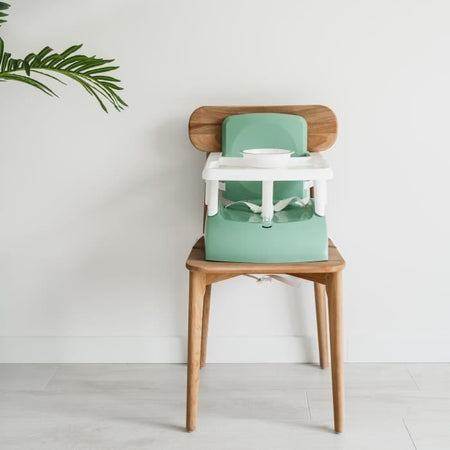 Seggiolino rialzato - THERMOBABY - GUSTO 2-in-1 - Verde salvia - Espandibile e trasportabile