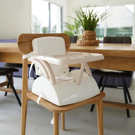 THERMOBABY YEEHOP Seggiolino per bambini 2 in 1 - 6-18 mesi - Cinture di sicurezza a 3 punti - Tablet rimovibile - Marron icé