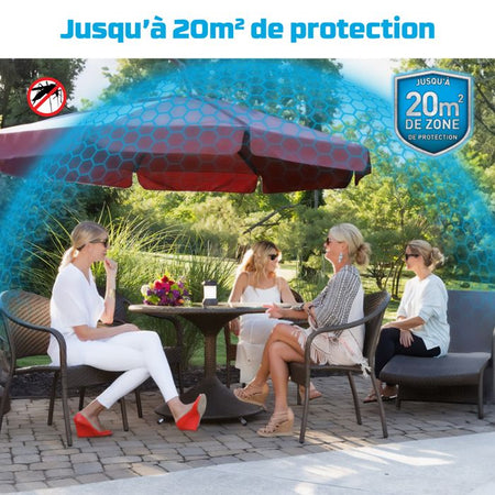 Zanzare di tigre anti -mosquito e wireless -black -20m di protezione