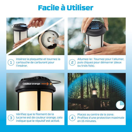 Zanzare di tigre anti -mosquito e wireless -black -20m di protezione