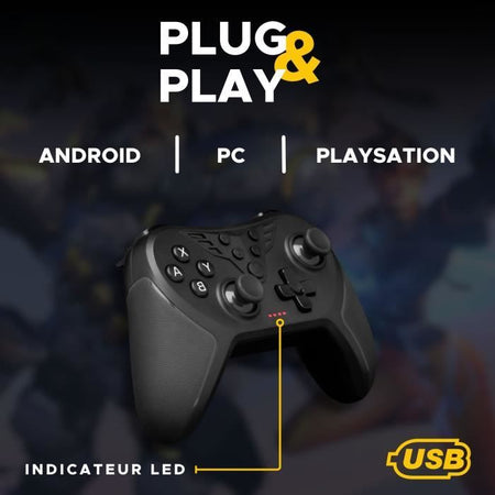 Controller per videogiochi - THE G-LAB - K-PAD HELIUM - Cablato - PC e PS - Nero
