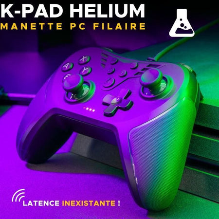 Controller per videogiochi - THE G-LAB - K-PAD HELIUM - Cablato - PC e PS - Nero