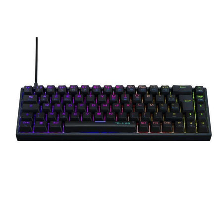Tastiera da gioco - The G-Lab - KEYZ TITAN - Meccanica (interruttore rosso) - Cablata - RGB - Nera