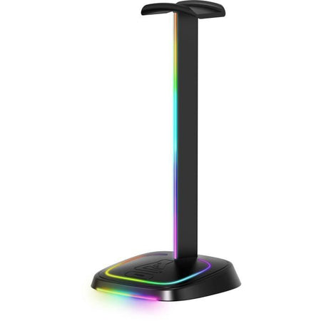 Supporto per cuffie da gioco - The G-Lab - K-STAND-NEON RGB - HUB USB/USB-C - Cablato - Illuminazione RGB - Nero