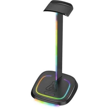 Supporto per cuffie da gioco - The G-Lab - K-STAND-NEON RGB - HUB USB/USB-C - Cablato - Illuminazione RGB - Nero