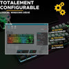 Tastiera da gioco - The G-Lab - KEYZ CAESIUM - RGB - Nero e grigio - TKL