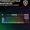 Tastiera da gioco - The G-Lab - KEYZ CAESIUM - RGB - Nero e grigio - TKL
