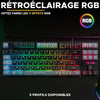Tastiera da gioco - The G-Lab - KEYZ CAESIUM - RGB - Nero e grigio - TKL