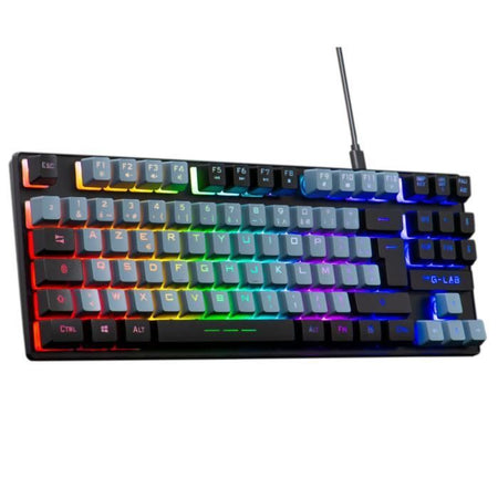 Tastiera da gioco - The G-Lab - KEYZ CAESIUM - RGB - Grigio e nero - TKL
