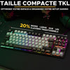 Tastiera da gioco - The G-Lab - KEYZ CAESIUM - RGB - Grigio e nero - TKL