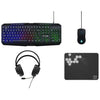 Pacchetto Gamer 4 in 1 - The G-Lab - COMBO NATRIUM - Mouse con cavo - Tastiera con cavo - Cuffie con cavo - Tappetino per mouse