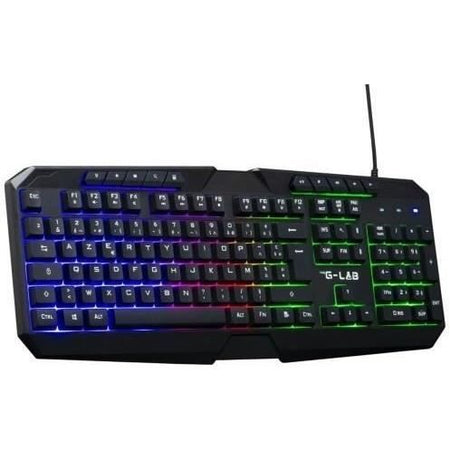 Pacchetto Gamer 4 in 1 - The G-Lab - COMBO NATRIUM - Mouse con cavo - Tastiera con cavo - Cuffie con cavo - Tappetino per mouse