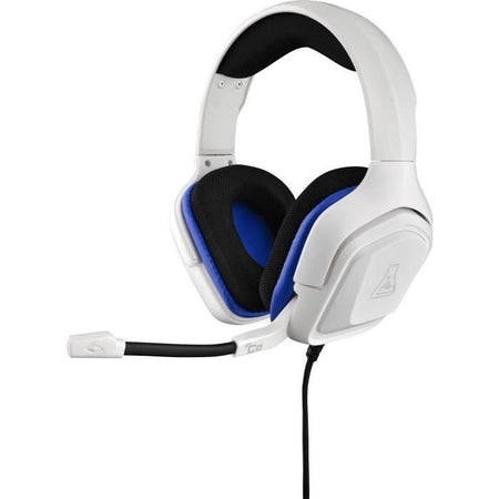 THE G-LAB Korp Cuffia da gioco in cobalto compatibile con PC, PS4, Xbox One - Bianco