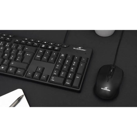 Tastiera - BLUESTORK - MEDIA OFFICE - Cablata - Azerty - Compatibile Windows - Nera