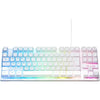 Tastiera da gioco - Membrana RGB TKL - THE G-LAB - KEYZ-CAESIUMT-W/FR - Layout FR - 12 scorciatoie - 100% personalizzabile - Bianca