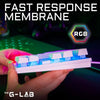 Tastiera da gioco - Membrana RGB TKL - THE G-LAB - KEYZ-CAESIUMT-W/FR - Layout FR - 12 scorciatoie - 100% personalizzabile - Bianca