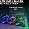 Tastiera da gioco - The G-Lab - KEYZ CESIUM TKL WIRELESS - wireless - azerty - Nera