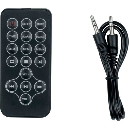 Altoparlante a torre - THOMSON - Nero/Legno - Bluetooth/CD/USB/SD, 60W, Radio FM, Telecomando, Alimentatore 230 V