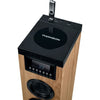 Altoparlante a torre - THOMSON - Nero/Legno - Bluetooth/CD/USB/SD, 60W, Radio FM, Telecomando, Alimentatore 230 V