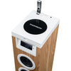 Altoparlante a torre - THOMSON - Bluetooth/CD/USB/SD - Bianco/Legno - 60W - Radio FM