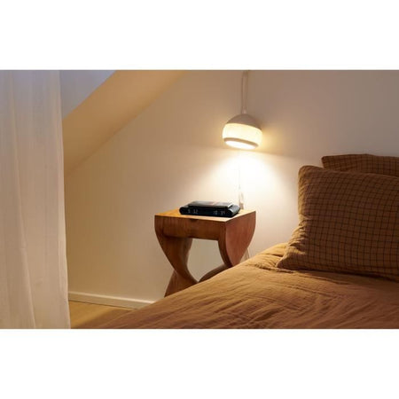 Stazione di ricarica per sveglia - THOMSON - Nero - Induzione 15W, Temperatura, Porta USB-C, Alimentatore. 230V