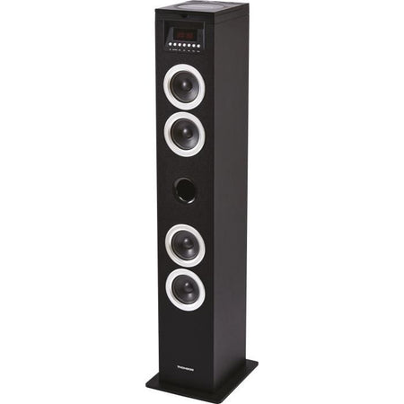 THOMSON DS120CD - Altoparlante multimediale a torre - Lettore CD - 60W - Bluetooth, USB, radio FM - Display a LED - Nero