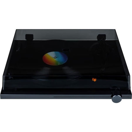 THOMSON TT700 - Giradischi in vinile Premium 33 e 45 Giri - Testina AT91 Audio Technica - Antiskating - Nero