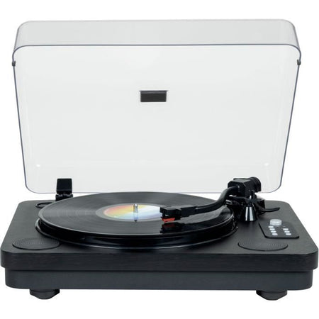 Giradischi in vinile Bluetooth - THOMSON - TT650BT - Registrazione USB - 2 altoparlanti - Nero