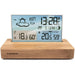 Sveglia stazione meteorologica - THOMSON - Legno chiaro - Visualizzazione della temperatura, Igrometria, Doppio allarme, USB-C, Sonda wireless