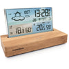 Sveglia stazione meteorologica - THOMSON - Legno chiaro - Visualizzazione della temperatura, Igrometria, Doppio allarme, USB-C, Sonda wireless