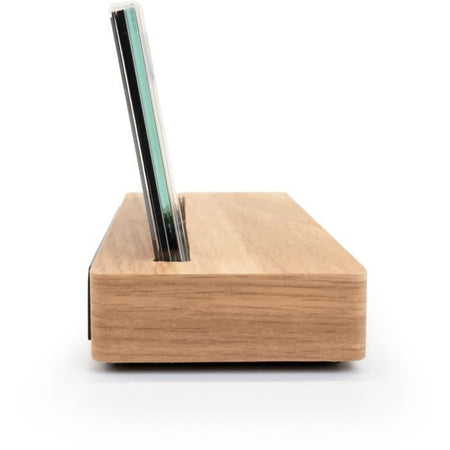Sveglia stazione meteorologica - THOMSON - Legno chiaro - Visualizzazione della temperatura, Igrometria, Doppio allarme, USB-C, Sonda wireless