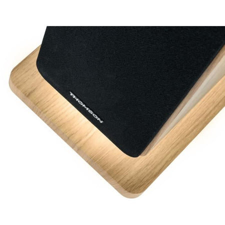 Torre audio Bluetooth - THOMSON - Legno/Nero - 120 W, ottico, USB, equalizzatore, TWS, telecomando, alimentatore. 230V
