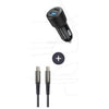 Pacchetto caricabatterie + cavo - THOMSON - Caricabatterie per auto 60 W - Cavo C-C 65 W - 1,5 m