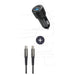 Pacchetto caricabatterie + cavo - THOMSON - Caricabatterie per auto 60 W - Cavo C-C 65 W - 1,5 m