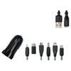 Kit caricabatterie + connettore - THOMSON - Caricabatterie AC - 12/24 V - 6 connettori - 2 A - Cavo da 1 m