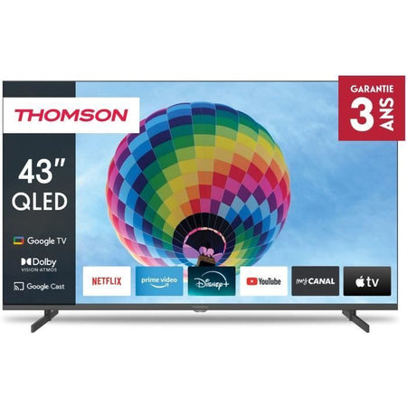 THOMSON 43QG4S14 - TV QLED 43 (109 cm) - 4K 3840x2160 - HDR 10 - Google TV - 2xHDMI 2.1 + 2xHDMI 2.0