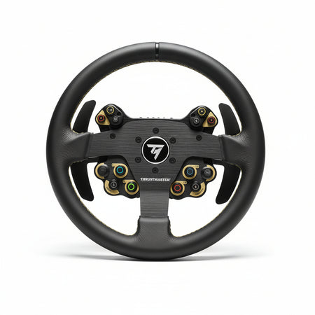 Volante PC/PS4/PS5/Xbox - THRUSTMASTER - Evo Racing 32R - Pelle Struttura Pelle/Alluminio 32cm Palette magnetiche 25 pulsanti 7 LED