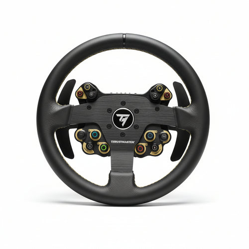 Volante PC/PS4/PS5/Xbox - THRUSTMASTER - Evo Racing 32R - Pelle Struttura Pelle/Alluminio 32cm Palette magnetiche 25 pulsanti 7 LED